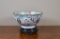 Oriental 10” Diam. Famille Rose Porcelain Bowl on Wooden Stand