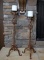 Pair of Metal Hearth Candle Sticks