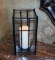 Metal & Glass Candle Holder w/ Candle