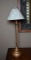 Buffet Style Gilt Column Lamp