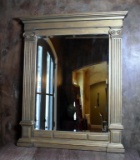 Excellent Giltwood Neoclassical Mirror, Beveled Glass