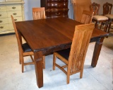 Contemporary Teakwood Square Dining Table