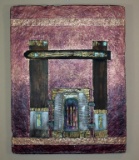 Kara Young (American, Contemporary) Ancient Gate, Fiber / Mixed Media, Signed Lower Right