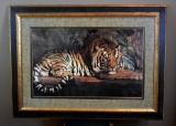 Tigre Royal by Paul Jouve Signed Print in Handsome Frame