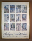 Charleston, SC Architectural Accents by Amelia Rose Smith Signed Print in Gilt Metal Frame