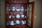 Approx. 87 Pieces of Noritake China “Duetto” , 14 Stems Gilt Rimmed Crystal, & Other