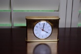 Tiffany & Co. 6.5” L Commemorative Brass Desk Clock