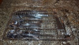 Cambridge Stainless Flatware, 37 Pieces with Basket