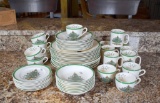 Large Lot of Spode “Christmas Tree” Dinnerware, 55 pieces