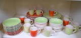 Set of Gibson Dishwasher, Over, & Microwave Safe Dinnerware, 46 Pieces