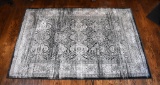 Home Accents 100% Polypropylene “Daker Black” 5' x 7' Area Rug