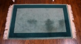 Two Tone Green Chinese Style Area Rug