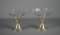 Pair of Newport Weighted Sterling Silver & Crystal Compotes