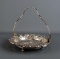 Fancy Reed & Barton 8” Silver Plated Round Footed Basket