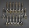 Lot of R. Wallace & Sons Sterling Silver Flower Themed Spoons, 361 g