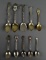 Ten European Themed Sterling / Continental Silver Souvenir Spoons, 123 g