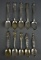Ten Native American Themed Sterling Silver Souvenir Spoons, 228 g
