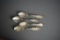Four Georgia Sterling Silver Souvenir Spoons, 107 g
