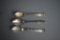 Three Hawaii Sterling Silver Souvenir Spoons, 52 g