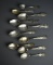 Ten Missouri Sterling Silver Souvenir Spoons, 176 g