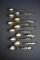 11 Pennsylvania Sterling Silver Souvenir Spoons, 287 g