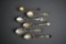 Six Rhode Island Sterling Silver Souvenir Spoons, 136 g