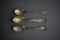 Three Washington State Sterling Silver Souvenir Spoons, 66 g