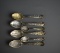 Six Louisiana Purchase Sterling Silver Souvenir Spoons, 123 g