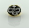 Kenneth J Lane Rhinestone Snake Motif Costume Ring, Size 6.75