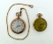 Two Elgin Gold Filled Pocket Watched & a Gold Filled Watch Chain