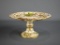 Hand Painted & Gilded Porcelain Compote, Banner over Anchor Blue Mark