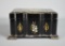 Oriental Lacquered Two Compartment Caddy Box w/ Mother of Pearl Inlay