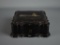 Black Lacquered Box w/ Mother of Pearl Inlay, Hand Painted