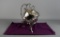Hand Hammered Art Nouveau Style Silver Plate Caddy on Stand