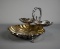 Antique Silver Plate Two-Tiered Shell Server, Dolphin Feet