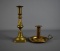 Lot of Two Antique Brass Candle Sticks