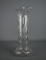 Vintage 15” Fluted Edge  Drapery Art Glass Vase