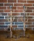 Antique Pair of Arts & Crafts Forged Iron Andirons, 29” H