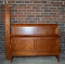 Contemporary Cherry Wood Queen Size Sleigh Bed
