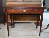 Elegant Late 18th – Early 19th C. Inlaid Mahogany Hepplewhite Gateleg Game Table