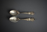 Two Montana Sterling Silver Souvenir Spoons, 39 g