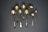 Eight New Jersey Sterling Silver Souvenir Spoons, 132 g