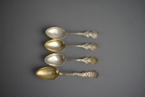 Four Vermont Sterling Silver Souvenir Spoons, 67 g