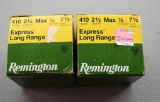 Two Boxes (1 Full, 1 Partial) Remington .410 Ga. Express Long Range, 2½ In. Shells