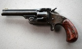 Antique Smith & Wesson .32 Model 1½ Single Action 5-Shot Revolver, Wood Grip, 3.5” Barrel, Good Cond