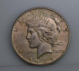 Circulated 1934 Peace Silver Dollar