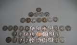 Lot of 42 Circulated US Silver Quarters (Late 19th – Mid 20th C.)