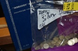 Lot of Circulated US Silver Dimes (About 136 Dimes)