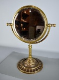 Antique Harris & Sheldon (Birmingham, England) Brass 18” H Mirror Stand