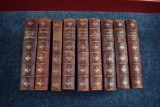 Lot of Nine Leather Bound 19th Century Volumes of Sir John Lubbock's Hundred Books